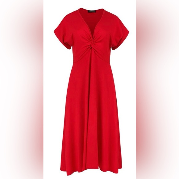 Red dress with knot detail in medium - Picture 1 of 7